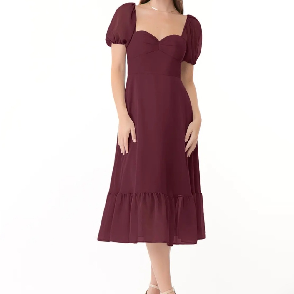 Azazie Baby cabarnet dress A6